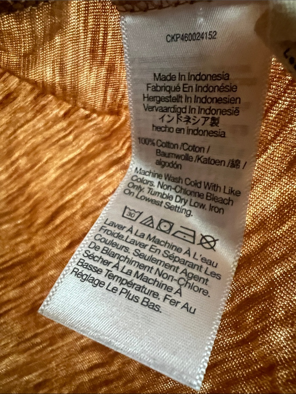 Madewell V-Neck Tee in Burnt Orange - Picture 4 of 7